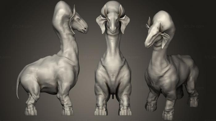 Animal figurines (Star Wars Ronto, STKJ_1500) 3D models for cnc